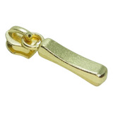 100 Unidades Cursor P Zíper N°5 Modelo Palito Brilho Dourado