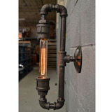 Lámpara De Pared Industrial Vintage Caño Galvanizado Ilp-24
