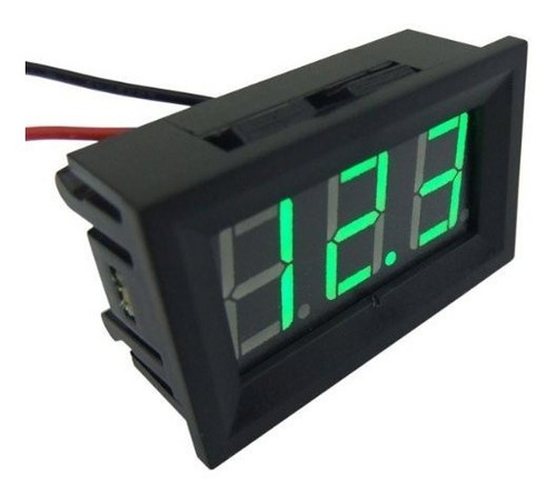 Voltímetro Smakn® 2 Wire Verde Dc Display Panel Led Digital 