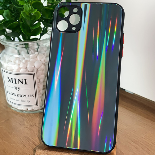 Funda Para iPhone 11 Pro Con Cristal Laser Case De Colores