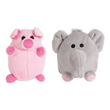 Zoobilee 32023 Mini Y Elefante Pig Juguete Para Perro (paque