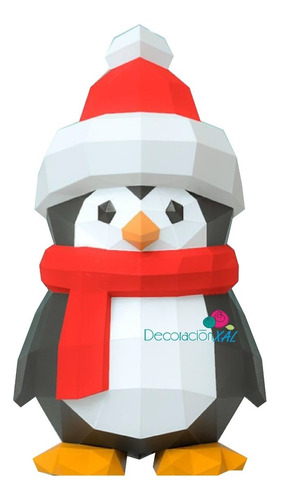 Pingüino Navidad Para Armar Papercraft Papiroflexia Pdf