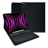 Capa Teclado Para iPad Pro 12.9 6ª Geração 2022 Magnética 