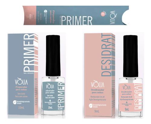 Kit Volia Desidrat E Primer Nail Bonder + Brinde