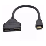 Divisor E Duplicador 1 Hdmi Macho Para 2 Hdmi Fêmea