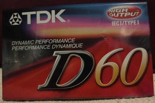 Cassette Tdk D60 60 Minutos Original