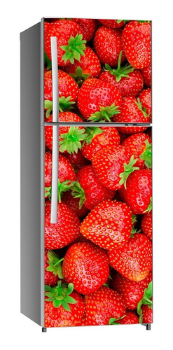 Vinil Decorativo Para Refrigerador, Fresas