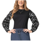 Blusa Kathe Negro Para Mujer Croydon