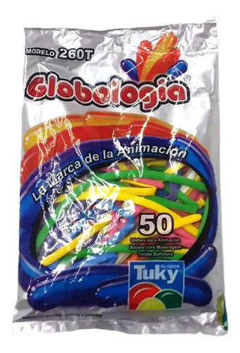 Globo De Globologia Tuky Multicolor X 50 Un