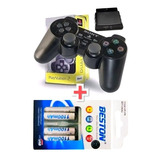 Control Para Ps2 Inalámbrico+ Kit De Carga X 4 Pilas Aaa