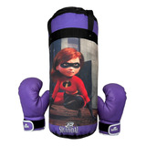 Kit Saco Boxeo Multidiseños + Guantes Para Niño, (infantil)