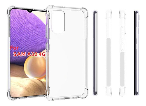 Funda Antigolpes Transparente Para Samsung + Vidrio