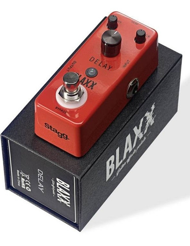 Pedal Stagg Delay Color Rojo