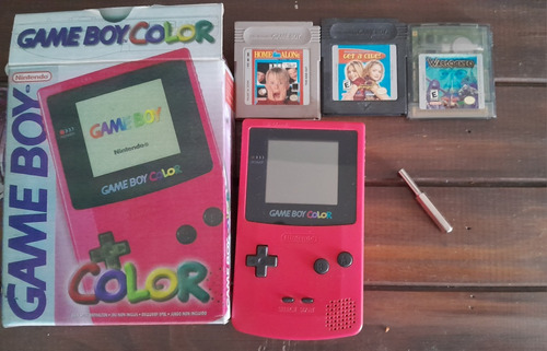 Gameboy  Color Cherry Caja Replica + 3juegos+destornillador