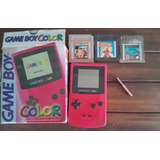 Gameboy  Color Cherry Caja Replica + 3juegos+destornillador