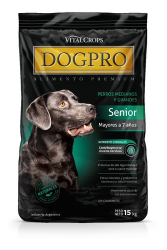 Alimento Balanceado Premium Dogpro Senior 15 Kg