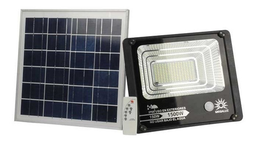 Reflector Led 150w Panel Solar/sensor De Movimiento Megaluz