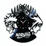 Reloj De Pared Naruto Calado En Madera Deco Negro