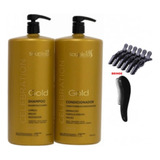 Shampoo E Condicionador Souple Liss Gold Celebration 2x 2,5l