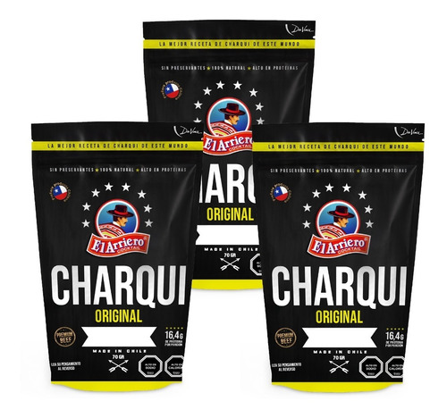 Pack Charqui Premium El Arriero 70 Gr