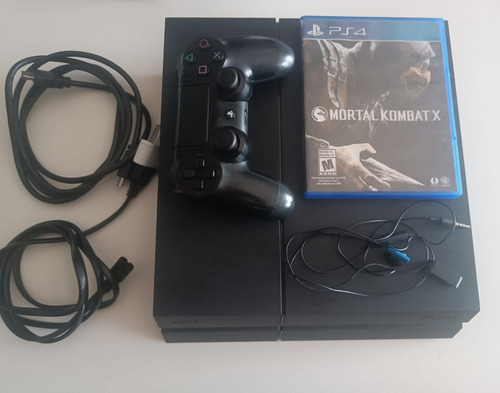Sony Play Station 4 + 1 Joystick + 1 Juego Mortal Kombat