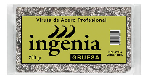 Viruta De Acero Profesional Ingenia Fina Mediana Gruesa 250g