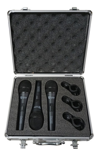 Microfono Superbright D-903 Set 3 Piezas Alambrico