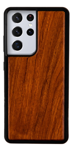 Funda Para Galaxy De Madera Rosewood Ultra Impacto Uso Rudo