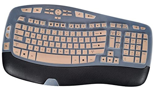 Protector Para Teclado Logitech K350 Mk570 Mk550 Gold