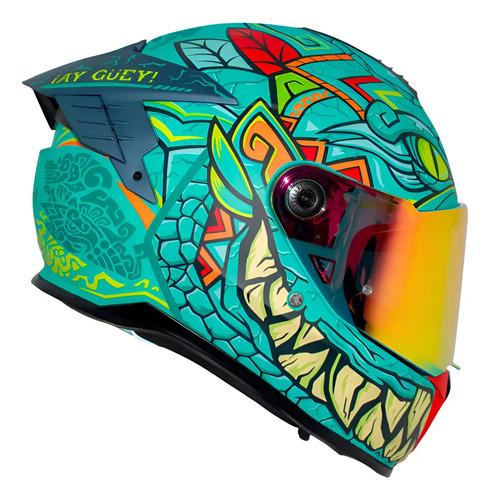 Casco Deportivo Para Motocicleta ¡ay Güey! Axxis Balam Hawk | Meses sin interés
