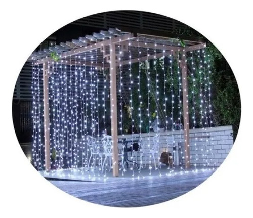 Cortina Led 320 Luces 16 Tira 3x3 Metros Colore 220v Navidad