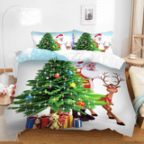 Funda De Edredón De Árbol De Navidad Ropa De Cama For Niños