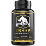 Vitaminas D3 + K2 10,000 Iu 1500 Mcg Superdosing 90 Capsulas