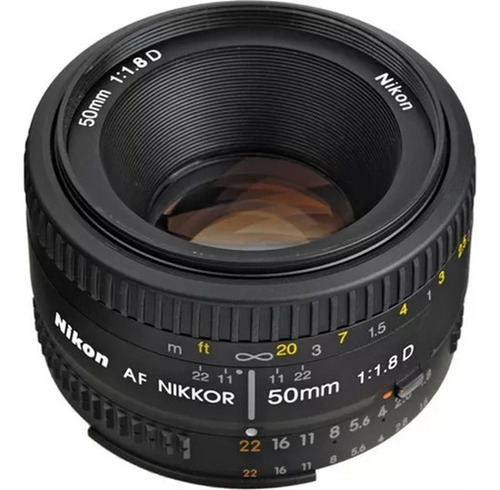 Lente Nikon Af Nikkor 50mm F/1.8 D Ø52mm