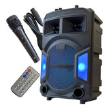 Caixa Bluetooth Estéreo 1000w Potente C/ Karaoke Mic Novo