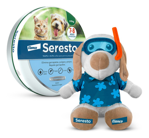 Seresto Collar Perros Y Gatos -8kg Para Pulgas Y Garrapatas