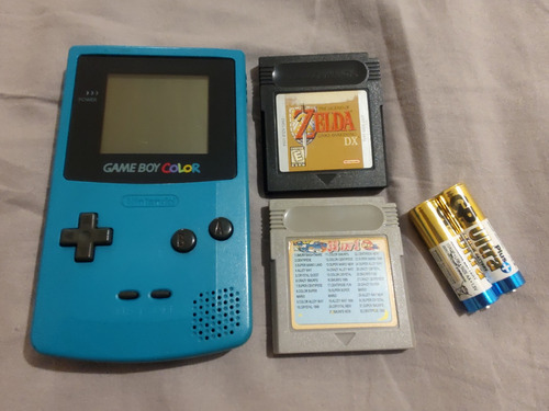 Pack Game Boy Color + Zelda Dx + Cartucho 32 In 1 + Pilhas