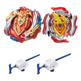 2 Beyblade Burst Turbo Achilles Chozetsu Con Lanzador Mq