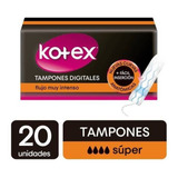 Tampones Digitales Super Intenso Kotex X20 Uni
