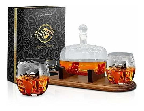 Juego De Vasos De Vidrio De 750 Ml Con Jarra De Whisky ...