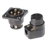 Conector Rc4a-i (áudio) 4 Polos/2 Vias - Com Parafusos