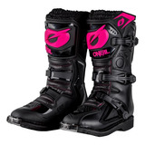 Botas Motocross Enduro Oneal Rider Rosa/ Negro  Mujer