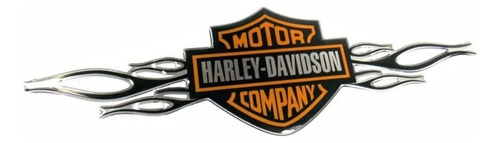 Adesivo Compatível Harley Davidson Resinado 4x13,5 Cms Rs15 Cor Logo Harley Davidson Motor Cycles Resinado