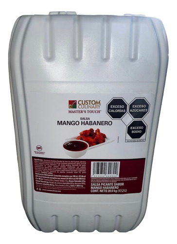 Salsa Para Alitas Mango Habanero 20kg Bidon Custom