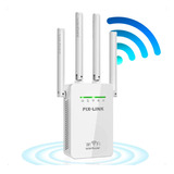 Repetidor Wifi 2800m 4 Antenas Amplificador De Sinal Cor Branco 110v/220v