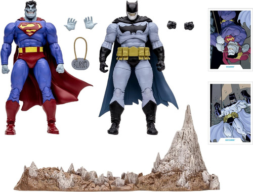 Superman Bizarro V Batman Batzarro Figura Dc Multi Mcfarlane