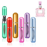 6 Mini Atomizador De Perfume De 5ml Recargable Capsula Viaje
