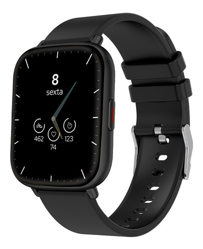 Smartwatch Wb Watch 1,85  45mm, O2, Pressão, 24 Esportes Cor Da Caixa Preto