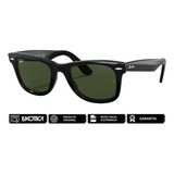 Óculos Solar Ray Ban Wayfarer Inclinado Preto Original 