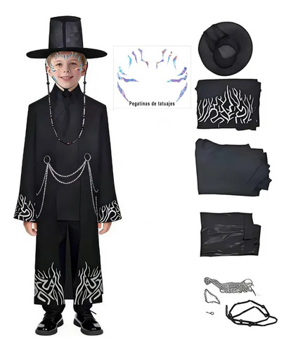 Disfraz De Cosplay De Anime Jinu Con Gorro Para Niños